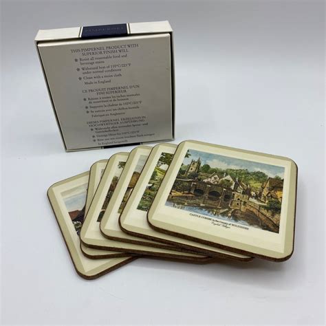 Vintage Pimpernel English Villages Coaster Set Of Made In England