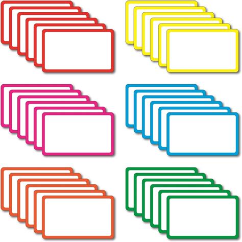 IMAGAME 36 Pack Magnetic Dry Erase Labels Magnetic Blank Cards With