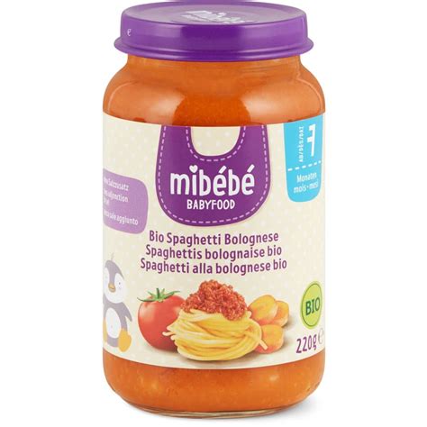 Mib B Bio Babyfood Petit Pot Spaghettis Bolognaise D S Mois Migros