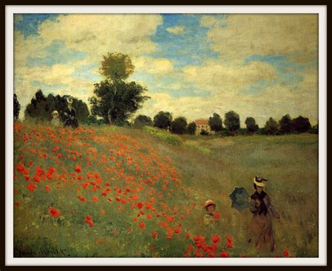 Poppy Field Monet Monet Poppy Field Argenteuil Monet Monet | Etsy