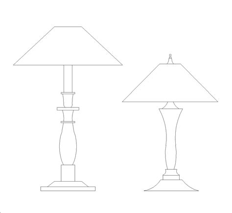 Lámparas artesanales elegantes DWG Bloque CAD Descarga