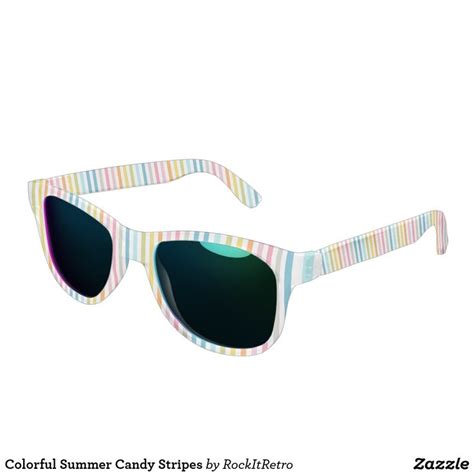 Colorful Summer Candy Stripes Sunglasses Sunglasses Cute Sunglasses