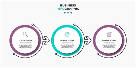 Plantilla De Negocio De Diseño Infográfico Con Iconos Y 3 Opciones O Pasos 2967868 Vector En