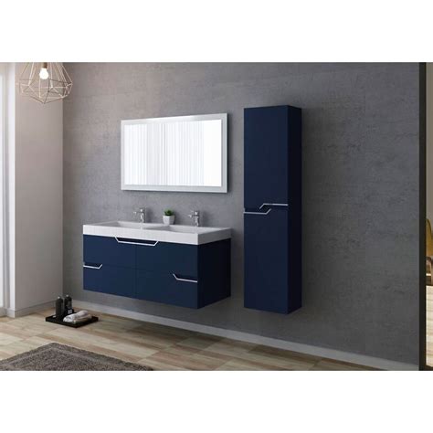 Meuble De Salle De Bain Calabro Bleu Saphir Bricomarch