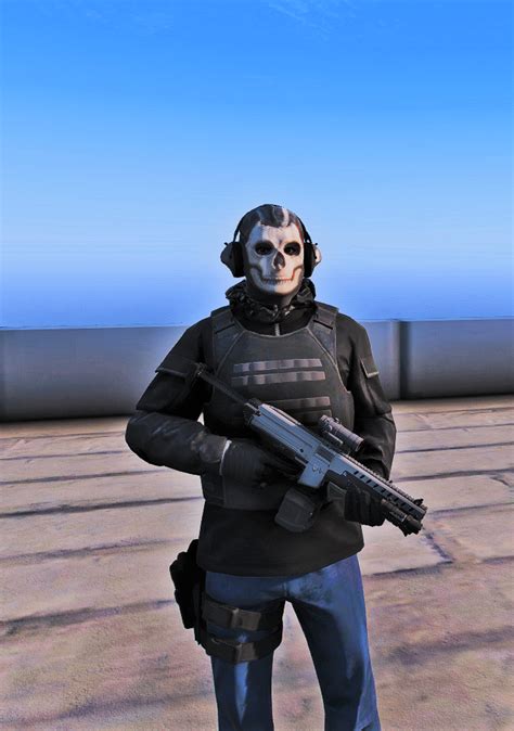 Ghost From Call Of Duty Mw For Skin Control Gta Mods