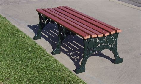 Renaissance Backless Bench Recycled Plastic Rust Free Aluminum Frame