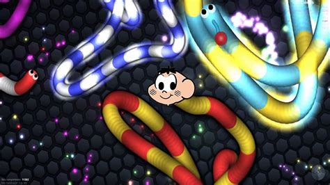 Slither Io Cebolinha Vs Cascao Batalha De Cobrinha Gigante Snake