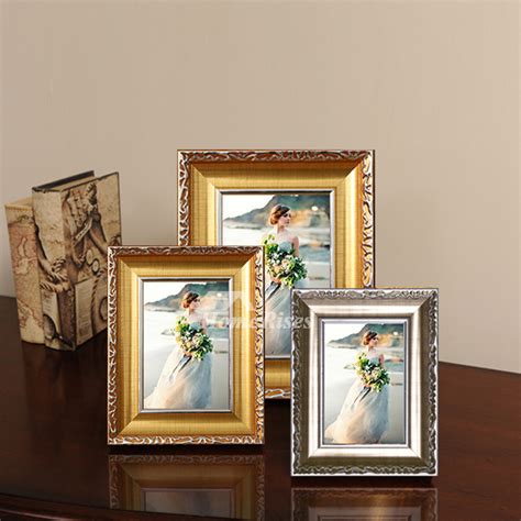 Modern Gold/White 4X6 Plastic Picture Frames Unique Wholesale