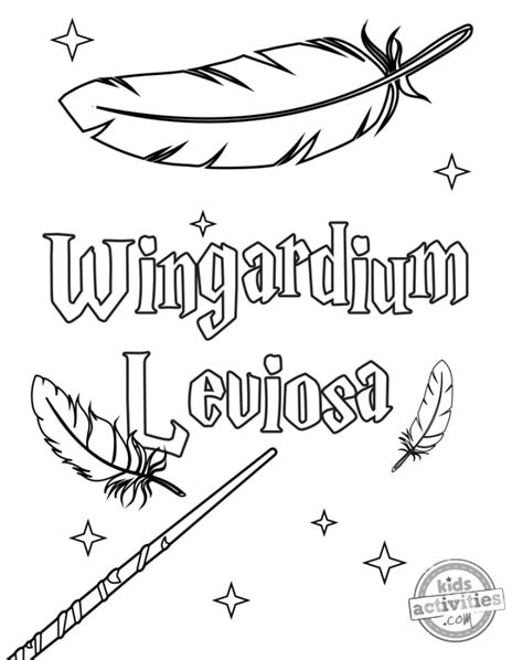 Free Unofficial Harry Potter Spells Coloring Pages Kochify The News