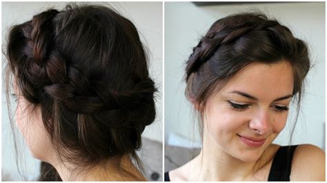 Messy Crown Braid Youtube