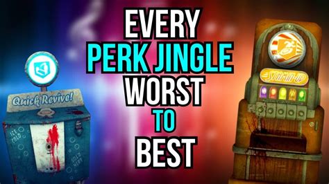 Every Perk Jingle Ranked Worst To Best Cod Zombies Youtube