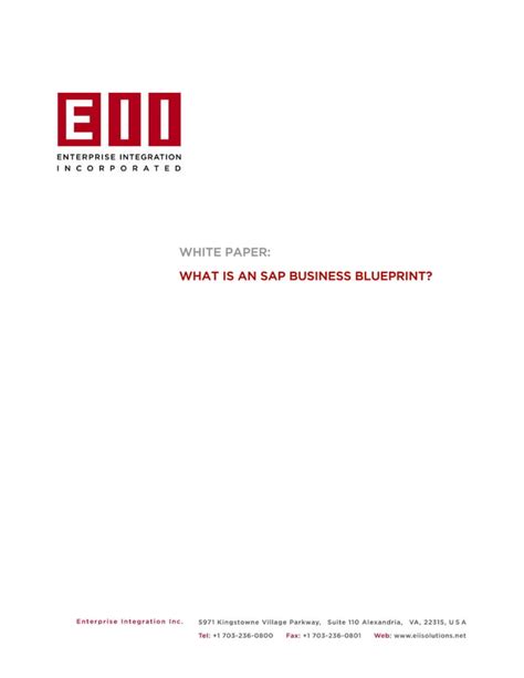 What Is Ansapbusinessblueprint Pdf