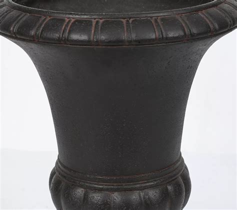 Luxen Home Dark Brown Mgo Traditional Urn Planter Qvc