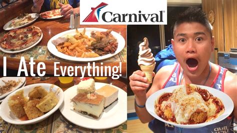 Cruise Carnival Foods Carnival Victory Youtube