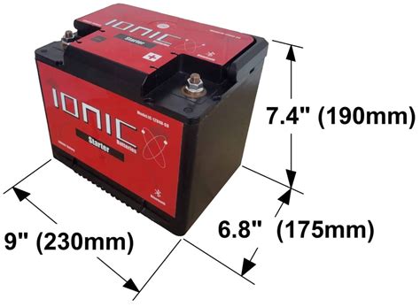 Ionic Lithium 12v S9 1400 Ca Lifepo4 Marine Starter Battery Bluetooth Drewcraft Llc