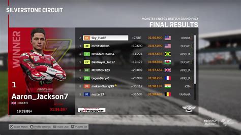 MotoGP 23 VollGazzRacing Season 11 Division 2 Round 5 British