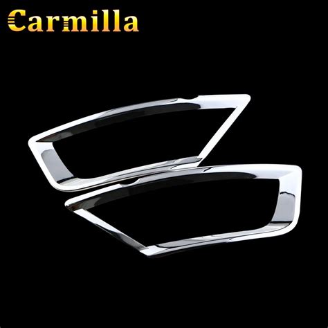 Carmilla Car Chrome Rear Fog Lights Protection Cover Fog Lamps Light