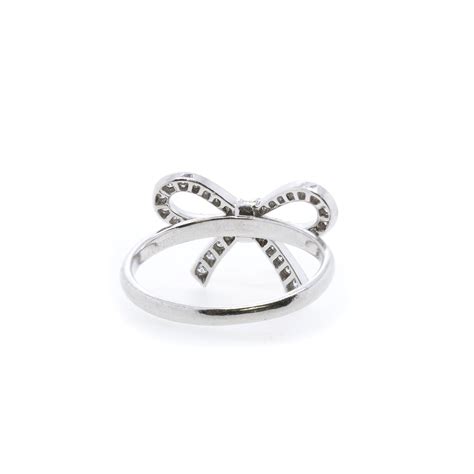 Tiffany & Co. Platinum & Diamond Bow Ring – Oliver Jewellery