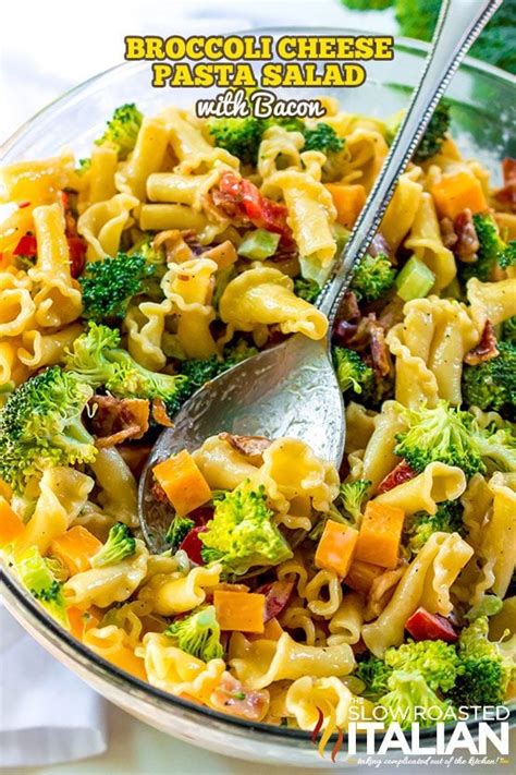 Broccoli Pasta Salad With Bacon And Cheddar Tsri