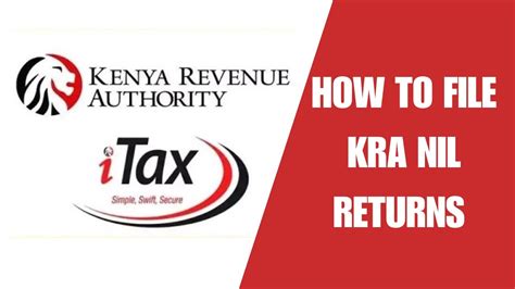 How To File Kra Nil Returns On Itax Tutorial How To File Nil