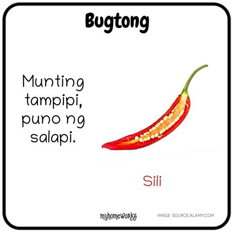 My Homeworks Bugtong Na May Larawan At Sagot