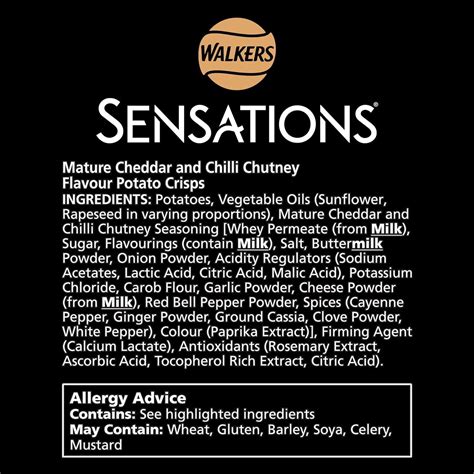 Walkers Sensations Mature Cheddar Cheese Chilli Crisps G Buy Now
