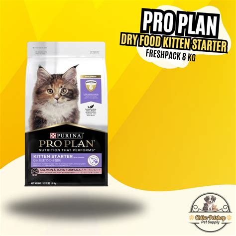 Jual Makanan Kucing Proplan Kitten Starter Salmon Tuna Freshpack Kg