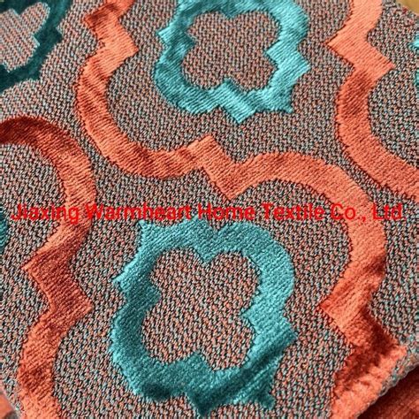 Highend Cut Pile Jacquard Velvet Furniture Fabric For Sofa Bedding