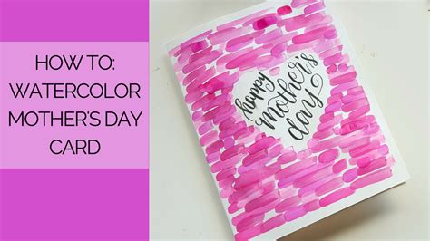 Watercolor Mother S Day Card Tutorial YouTube