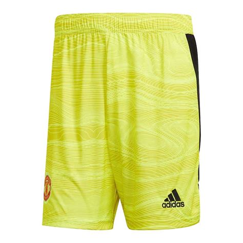 Adidas Manchester United 21 22 Home Goalkeeper Shorts Yellow Adidas