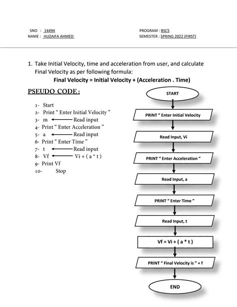 Solution Flow Chart Pseudo Code Studypool