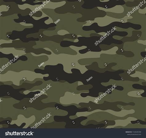 Abstract Military Seamless Camo Print Army Stock Vector (Royalty Free ...