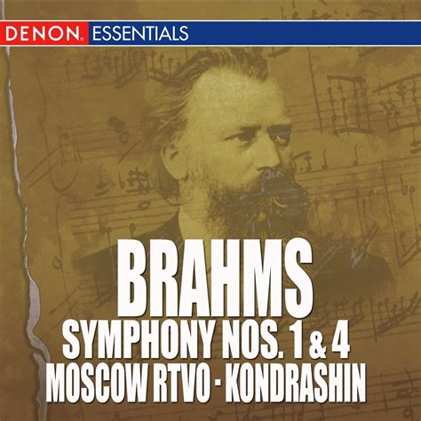 Brahms Symphony Nos 1 4 Moscow RTV Symphony Orchestra 基里尔 康德拉