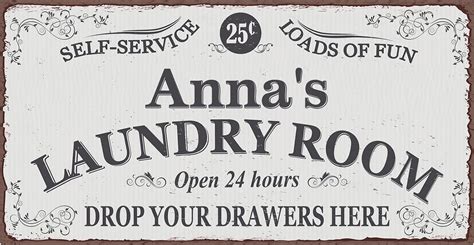 Personalized Loads Of Fun Laundry Room Sign Custom Vintage