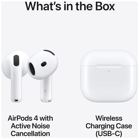 Apple Airpods 4 Med Aktiv Støjreduktion Elgiganten Elgiganten