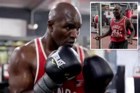 Evander Holyfield, 57, deletes ‘slow’ training video and posts rapid ...