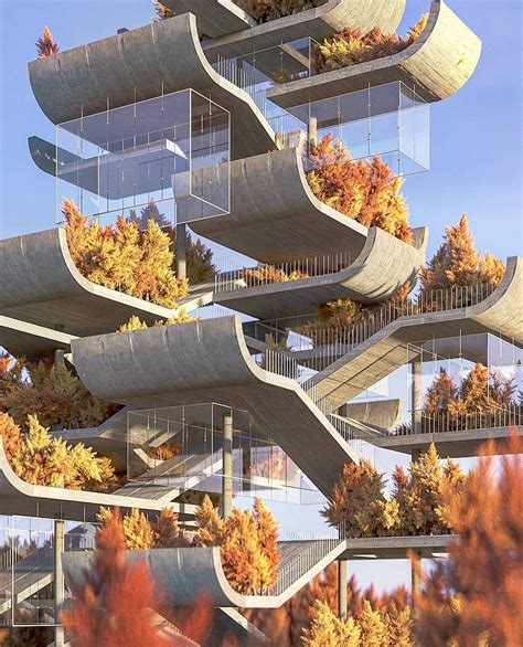 D Architectural Renders Get Surreal With These Nature Inspired