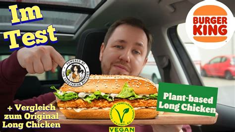 Burger King Plant Based Long Chicken Vegan Im Test Youtube