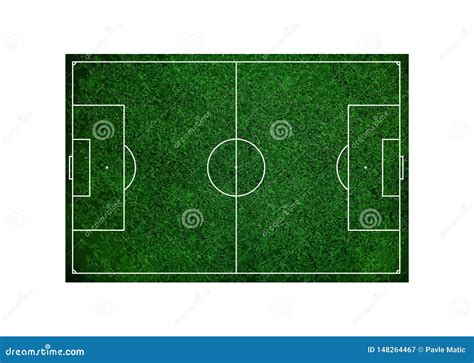 Campo De F Tbol Del F Tbol En El Fondo Blanco Ilustraci N Del Vector