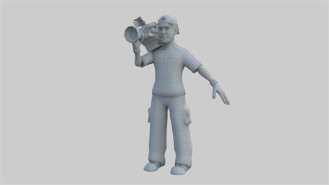 Cameraman 3D Model $130 - .max .fbx .obj - Free3D