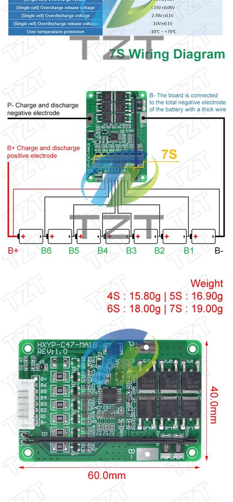 Circuits Int Gr S S V Carte De Protection De Chargeur De Batterie