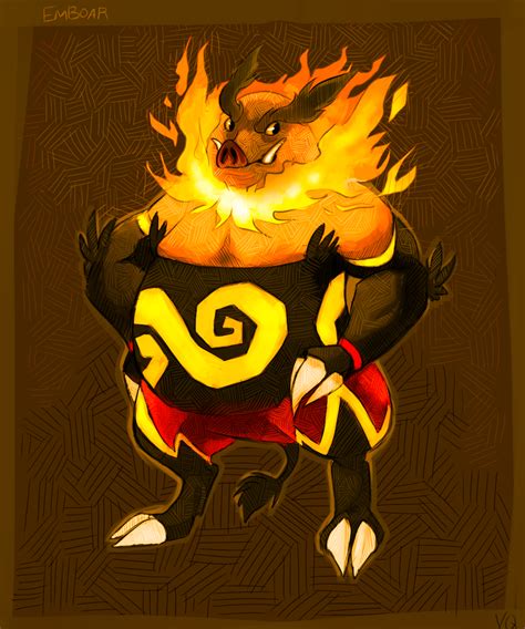 Emboar By Volcano Queen On Deviantart