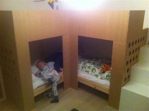 Ikea hacks: Dobbel køyeseng | Huskverna | Kids loft beds, Kids loft ...
