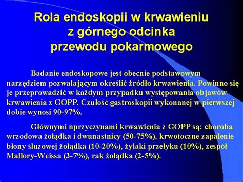 Chirurgia Endoskopowa W Diagnostyce I Leczeniu Schorze Przewodu