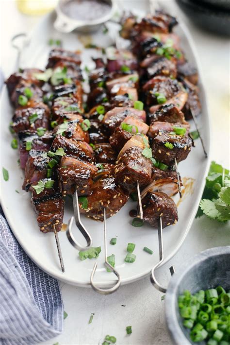 Grilled Sesame Steak Skewers Simply Scratch