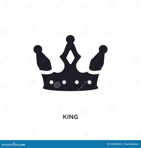 King Isolated Icon Simple Element Illustration From Luxury Concept