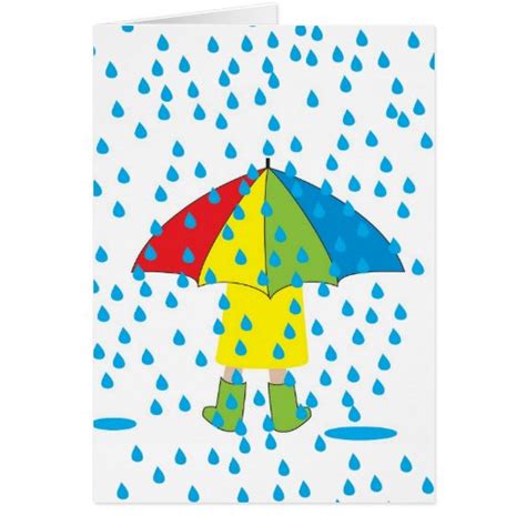 Rainy Day Card Zazzle