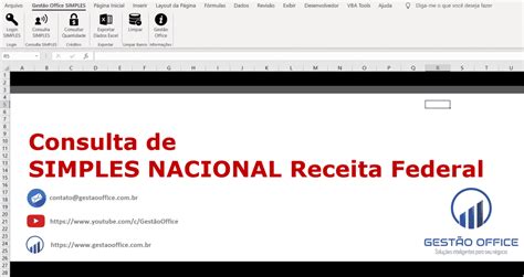 Planilha Excel De Consulta Simples Nacional Gest O Office Vba