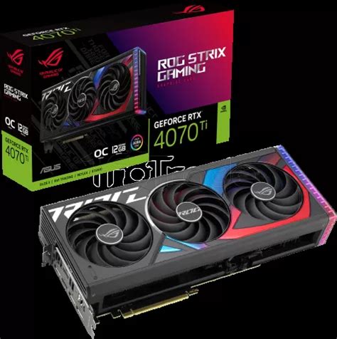 Carte Graphique Nvidia Asus GeForce RTX 4070 Ti Rog Strix OC 12Go Pour