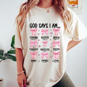 God Says I Am Coquette Png Pink Bow Png Sublimation Design Digital